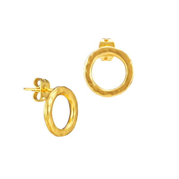 Ohrring aus Messing, vergoldet